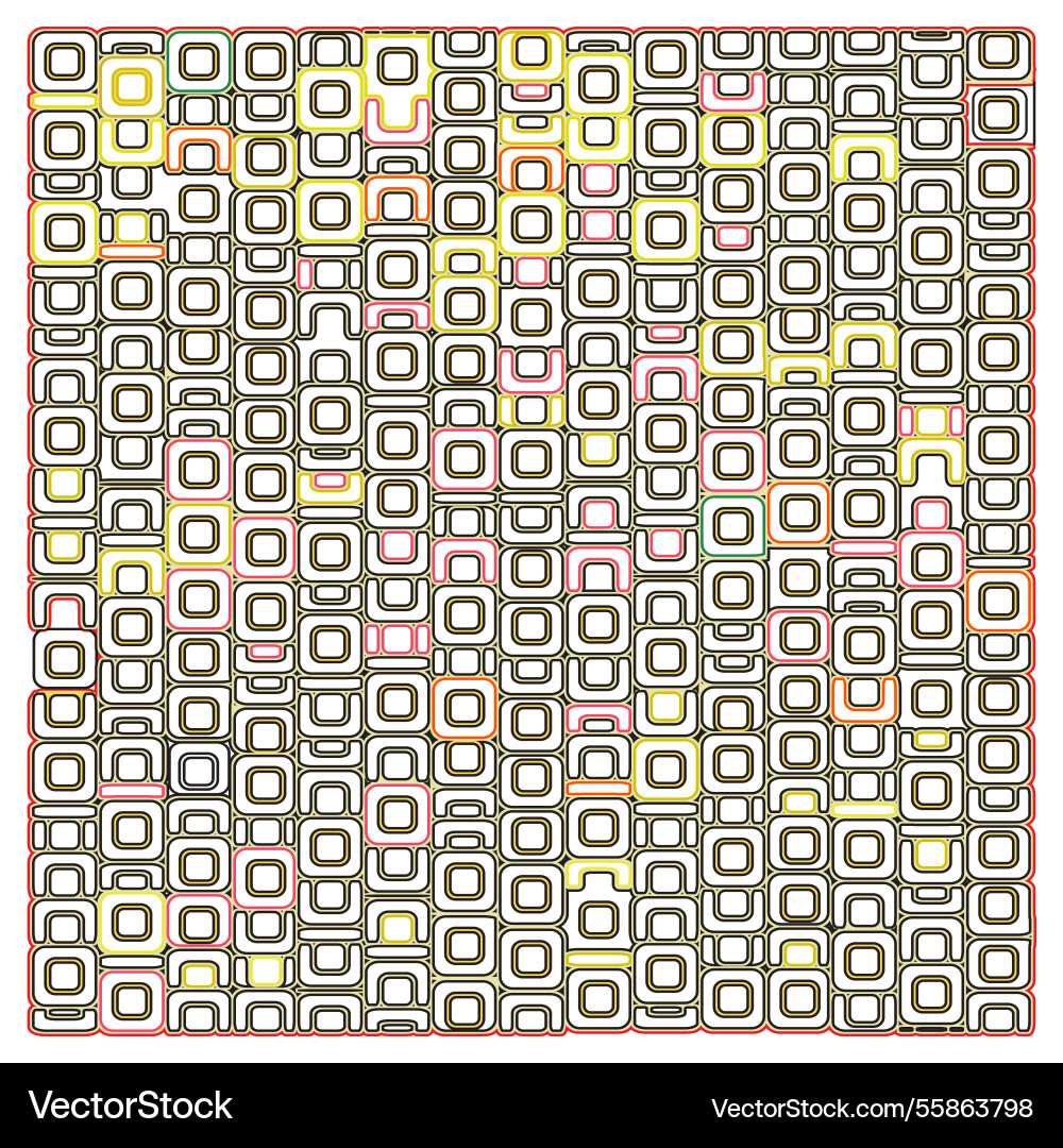 Geometric square shape colorful grid Geometric square shape colorful grid vector image