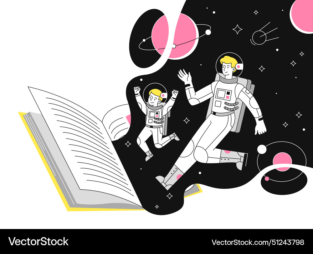 Read spaceflight simple Read spaceflight simple Vector Image