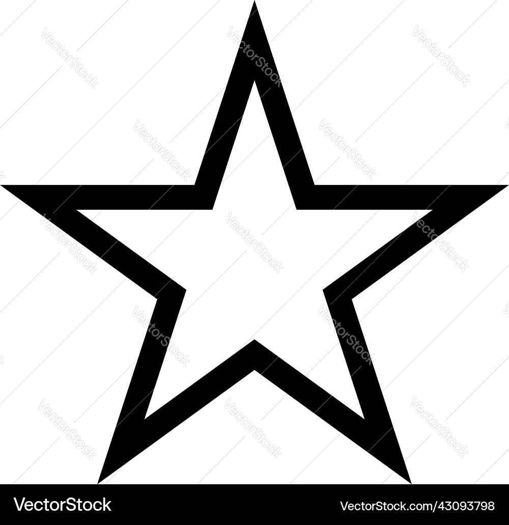 Star shape icon design element symbol Vector Image