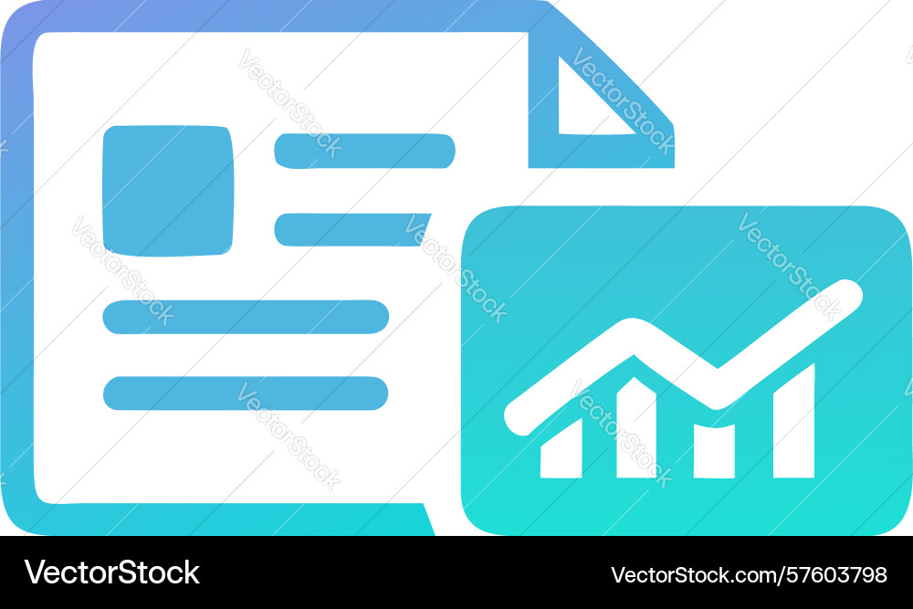 Verified data report icon design generative ai vector image