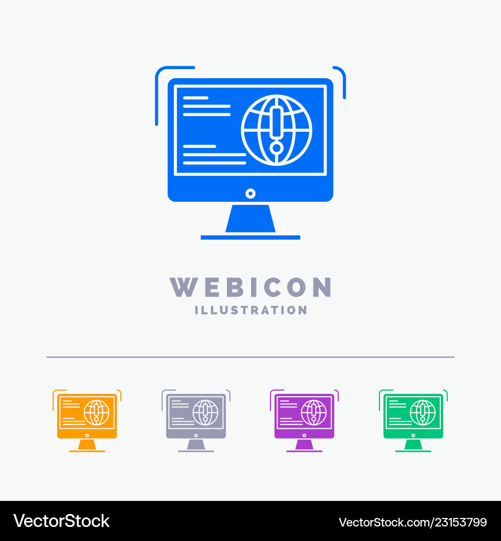 Information content development website web 5 Vector Image