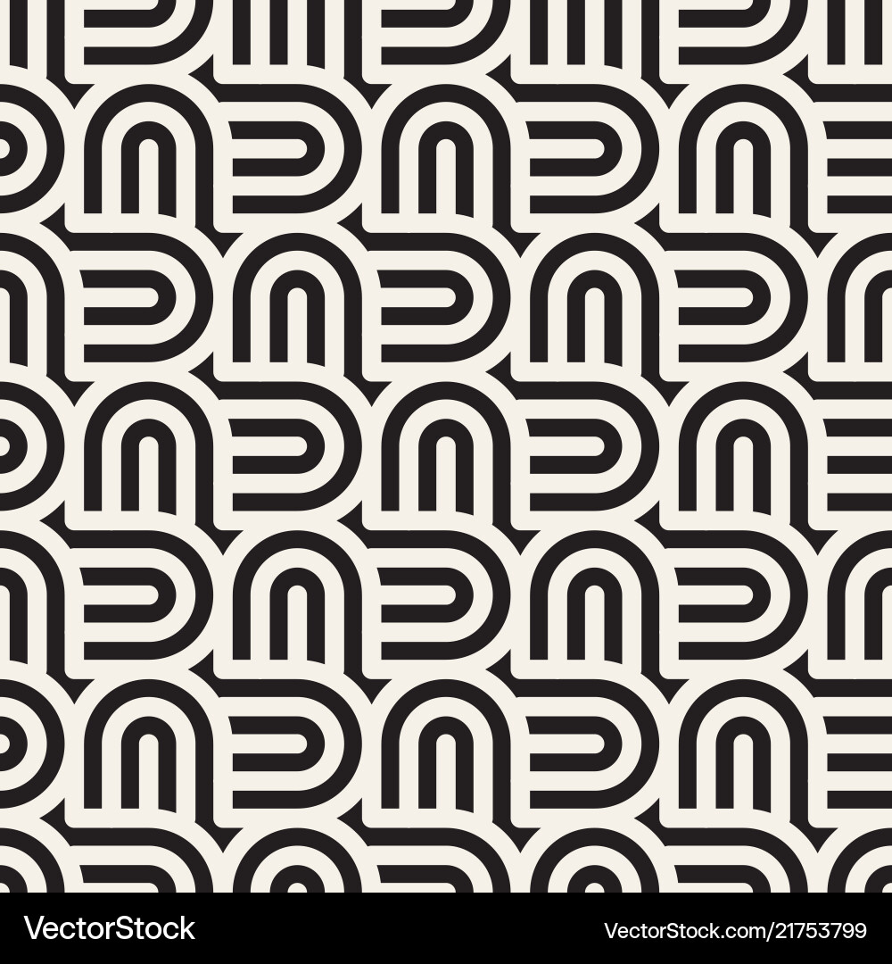 Modern Line Mosaic Pattern Vector Image