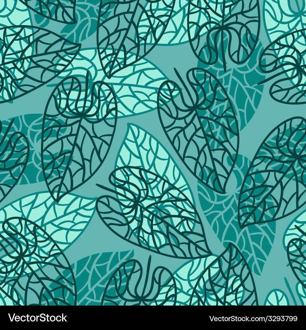 Seamless pattern design with stylized abstract vector image