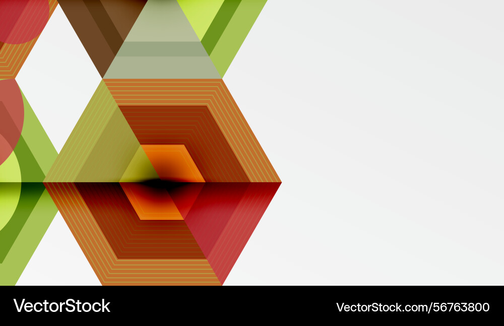 Abstract geometric pattern hexagons overlap Abstract geometric pattern hexagons overlap vector image