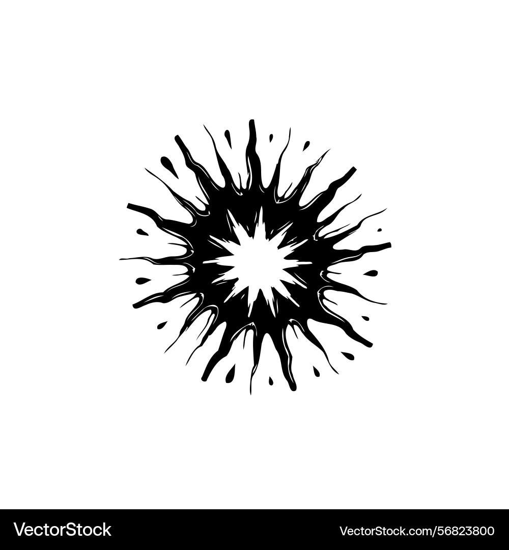 Abstract radial explosion design with dynamic vector image