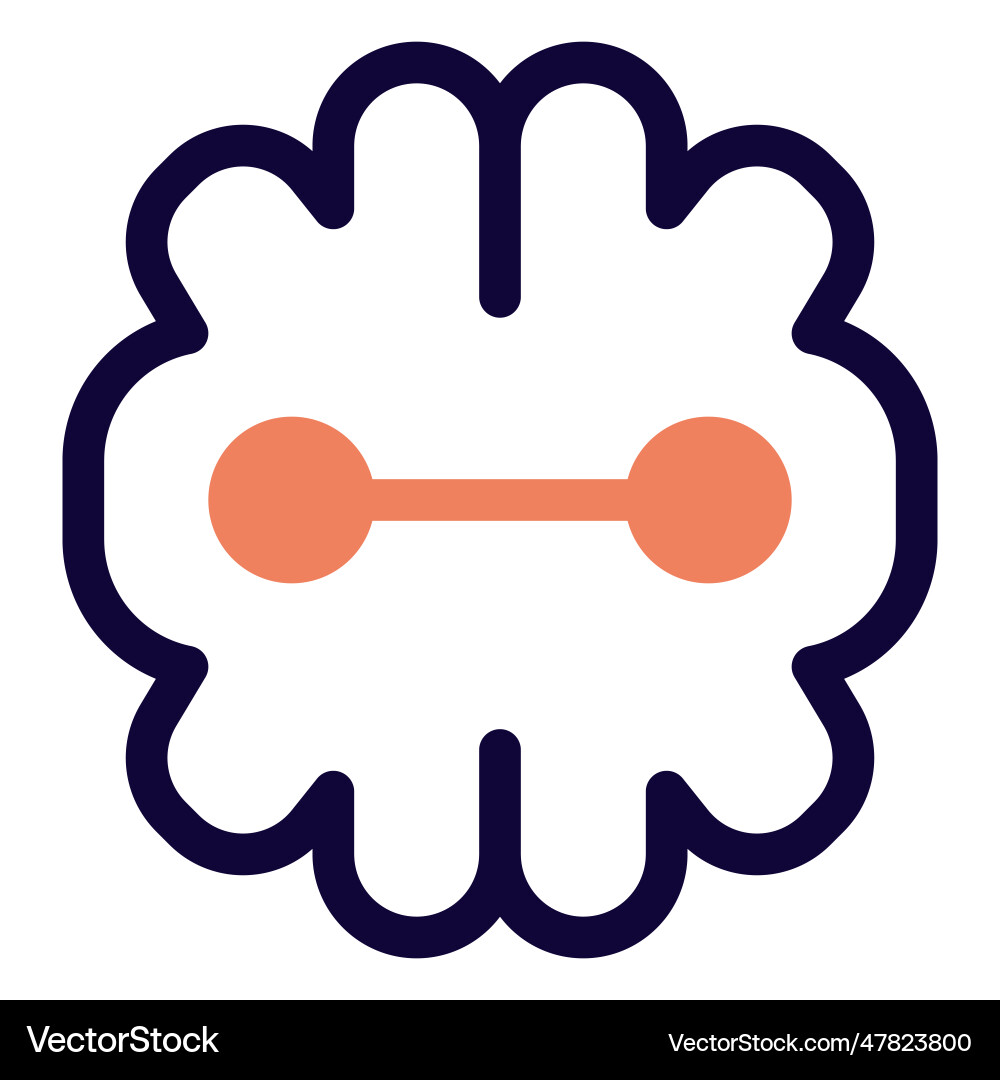Artificial intelligence machine with deep learning vector image