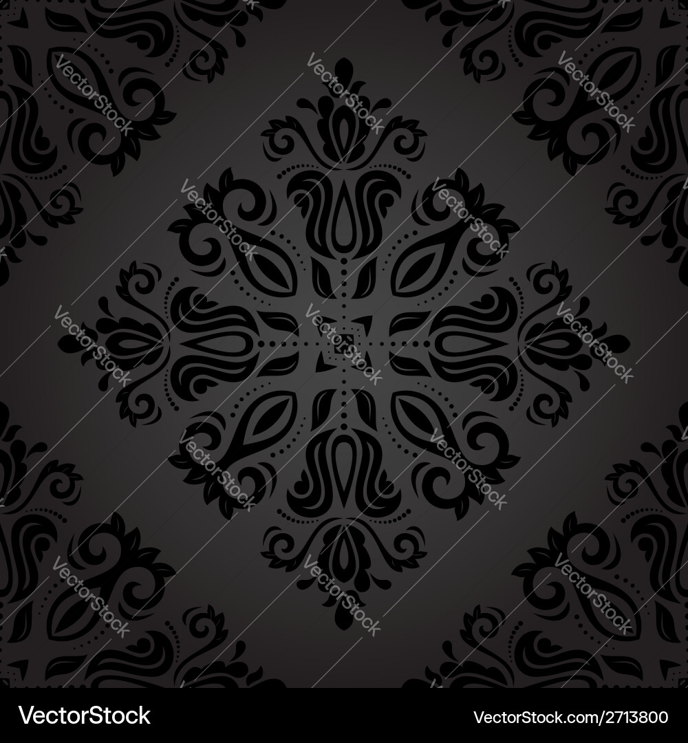 Damask seamless pattern abstract background Vector Image