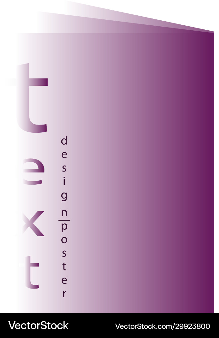 Design poster with gradient layers background vector image