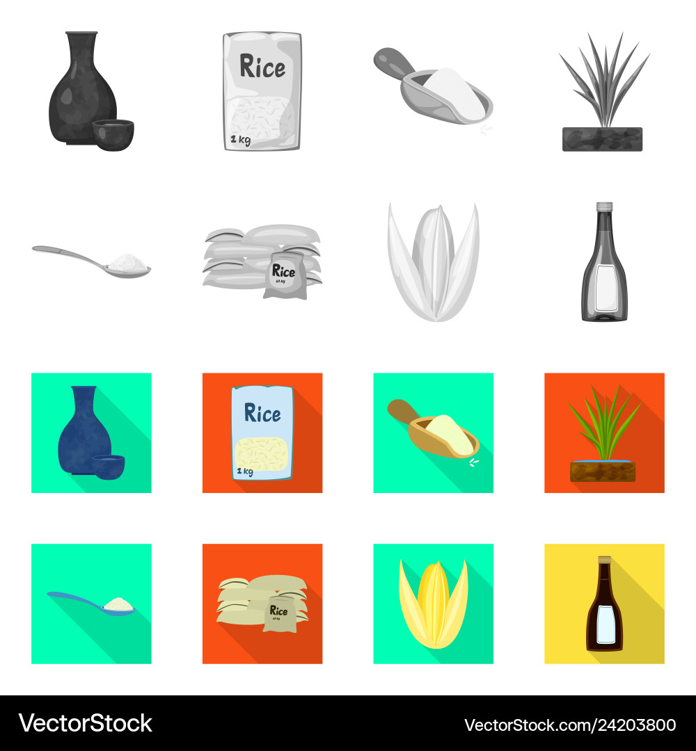 Isolated object of crop and ecological symbol set Isolated object of crop and ecological symbol set vector image