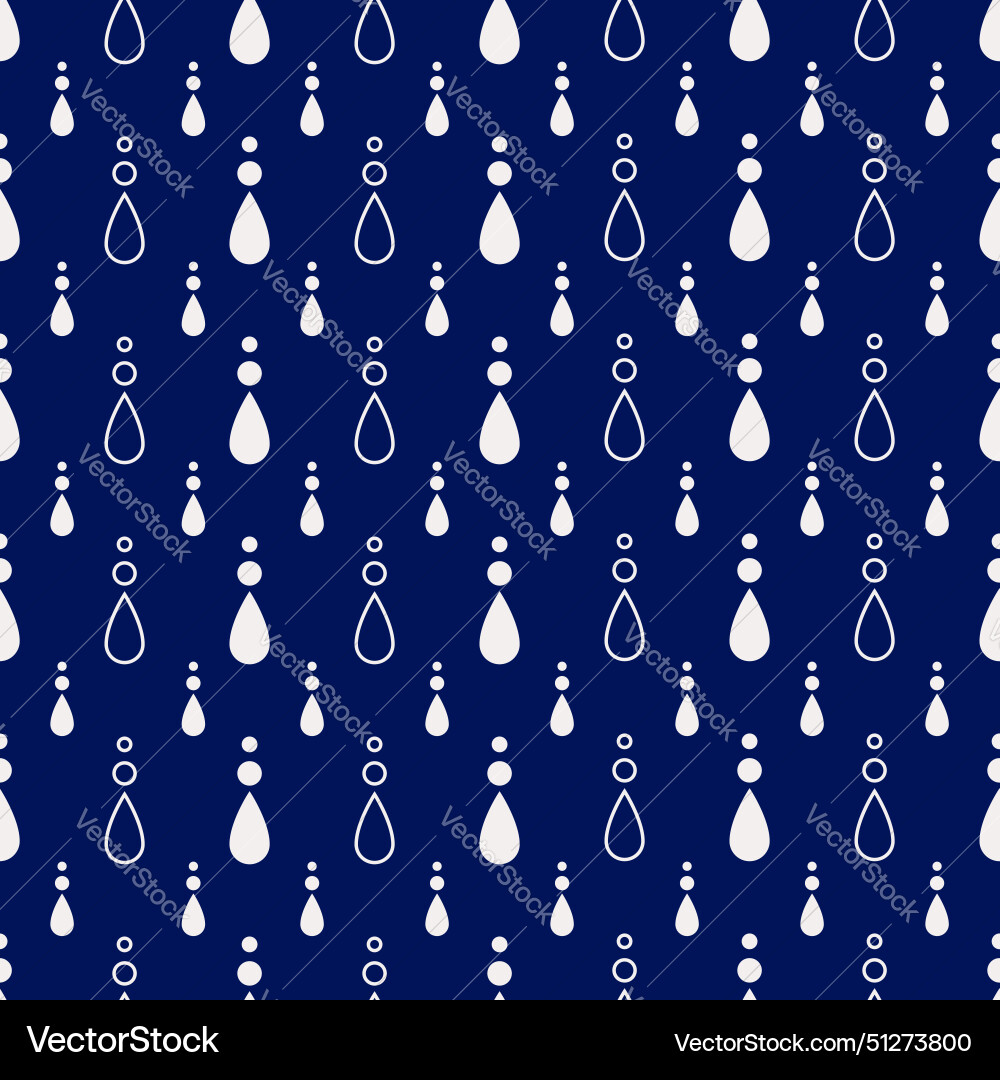 Nautical drizzle marine raindrop array pattern Vector Image