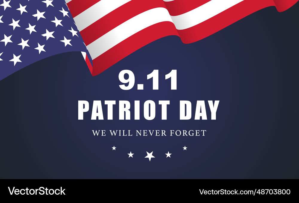 Patriot Tag usa nie vergessen 911 poster Patriot Tag usa nie vergessen 911 poster vektorbild
