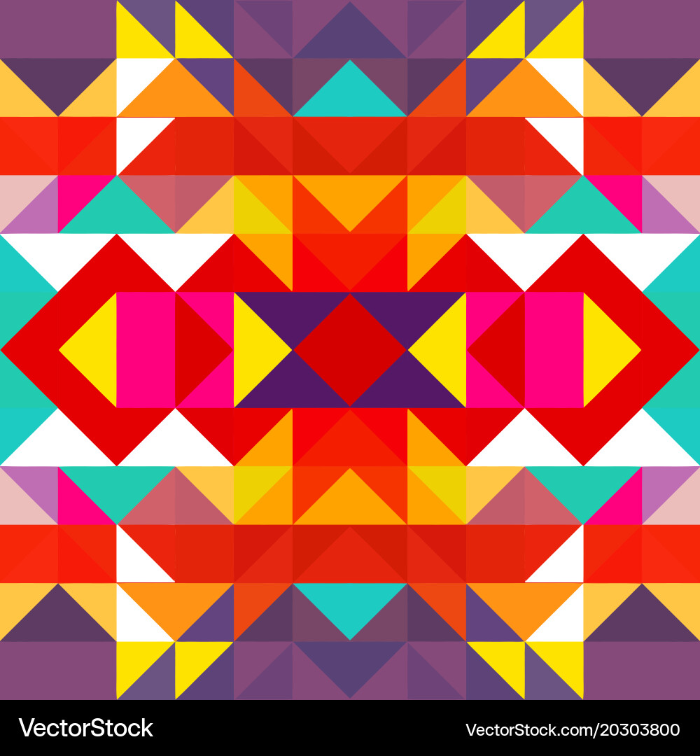 Triangle geometric shapes pattern vector image