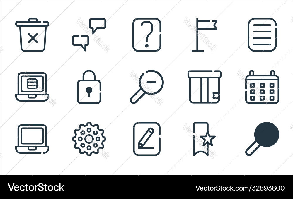 Ui master line icons linear set quality Ui master line icons linear set quality Vector Image