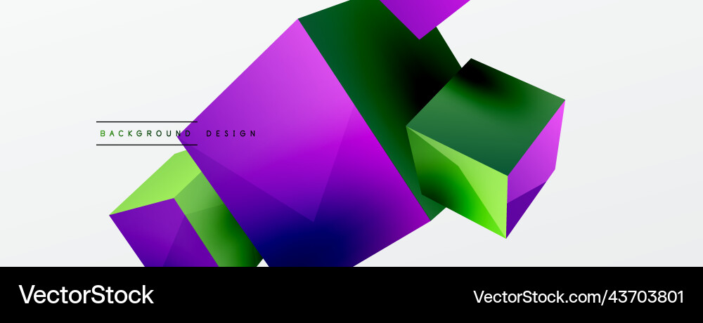 3d cubes abstract background composition 3d cubes abstract background composition vector image