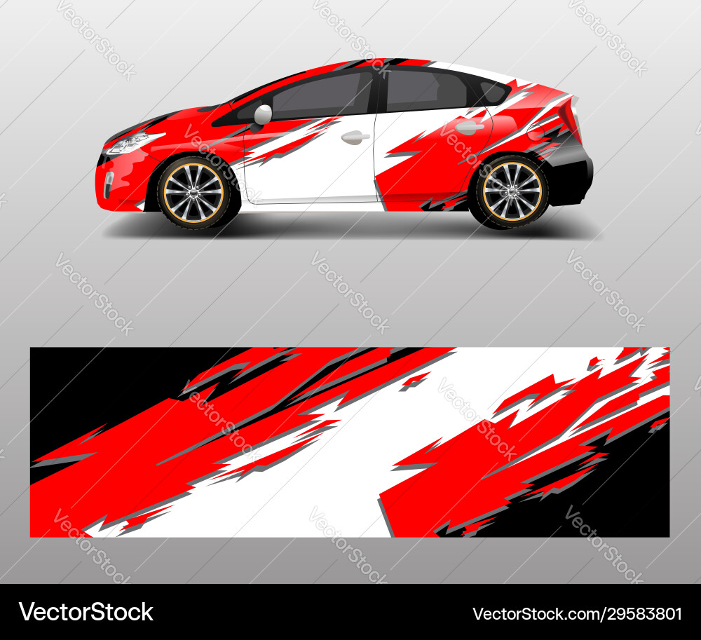 Abstract Racing Wrap vector image