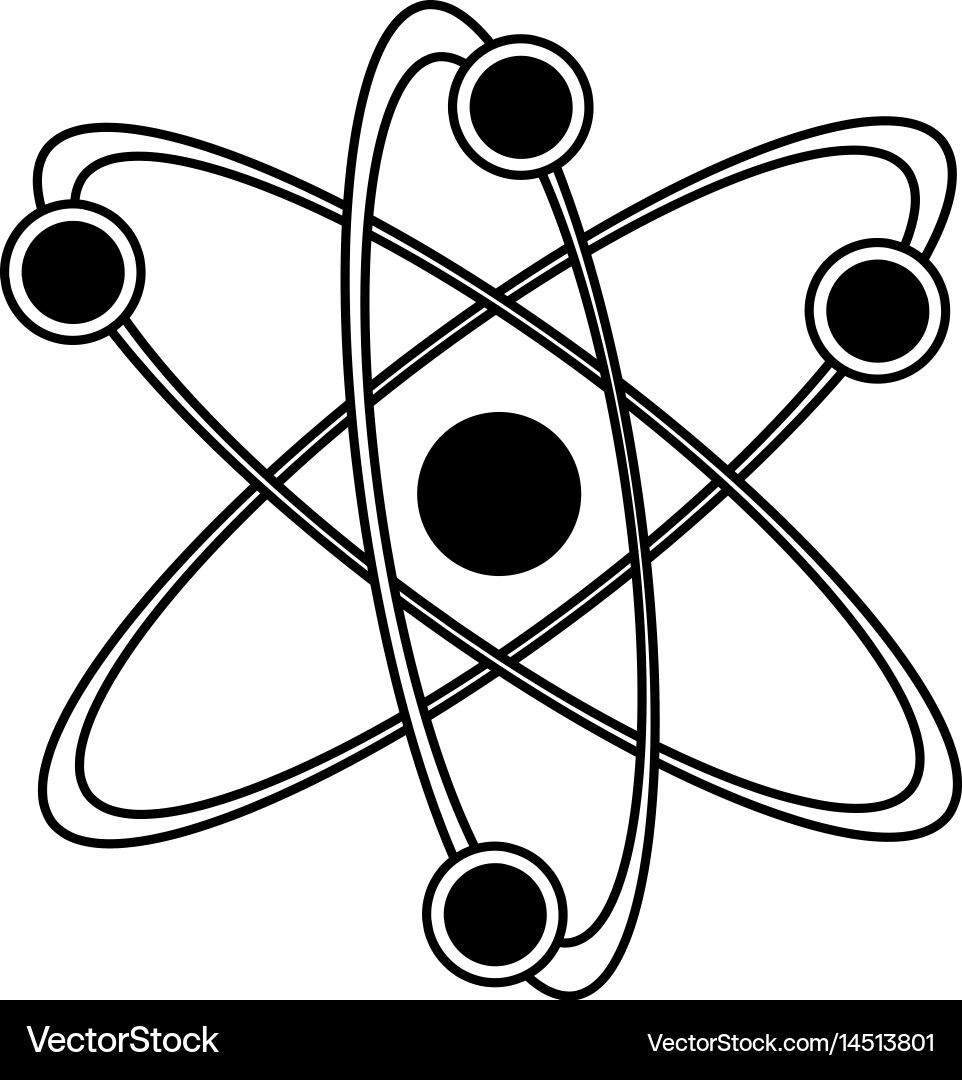 Atom representation icon image vector image
