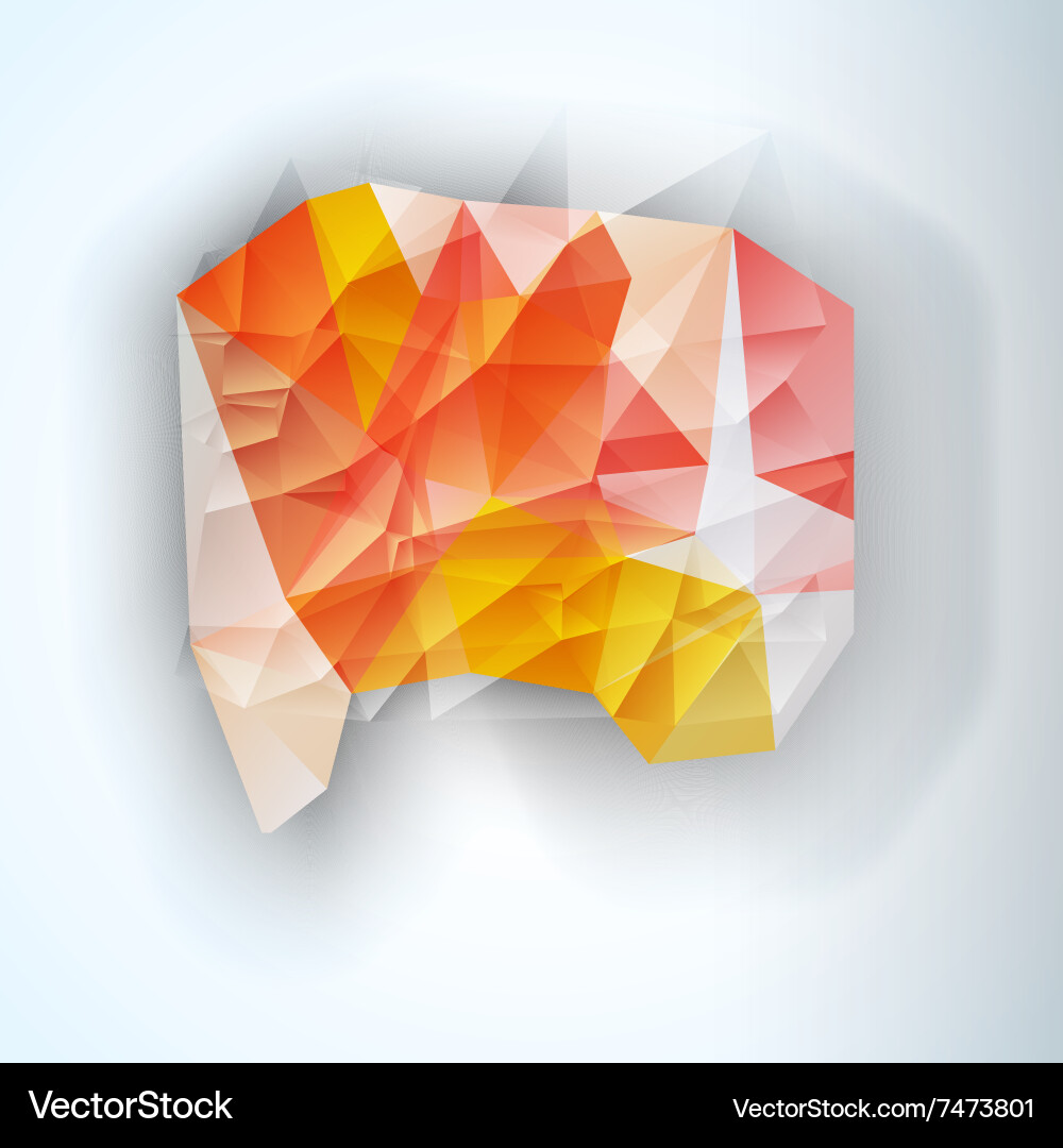 Geometric triangular abstract background vector image