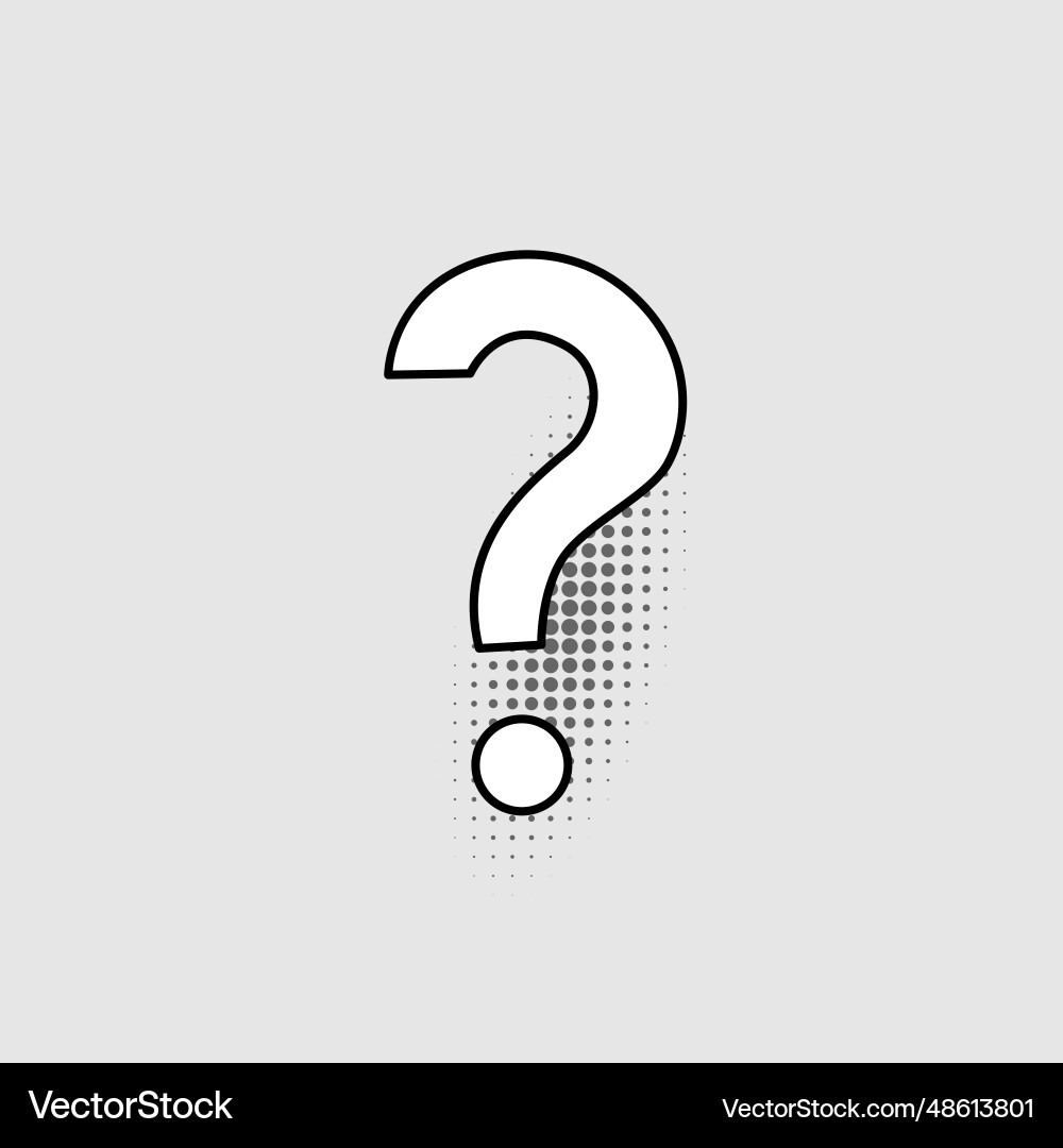 Question mark isolated on a gray background Question mark isolated on a gray background vector image