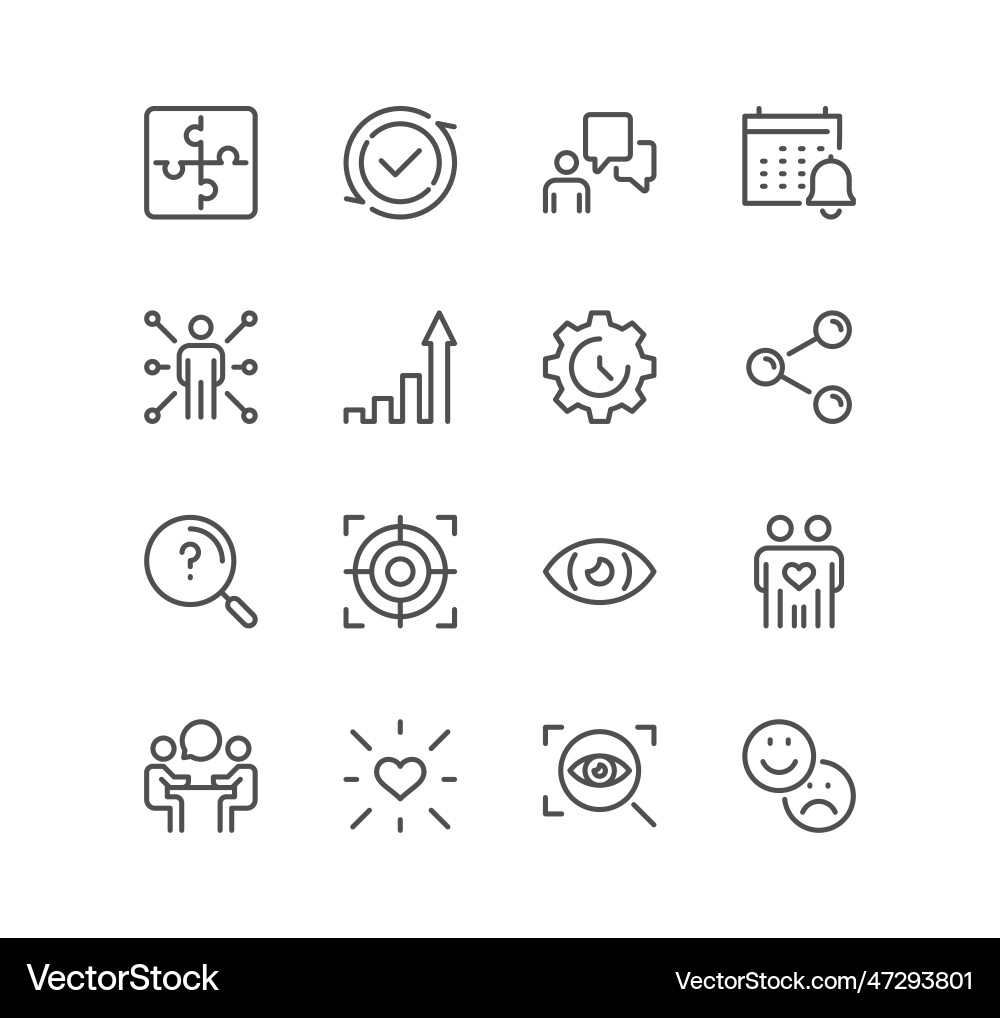 Set of core values related icons Set of core values related icons Vector Image