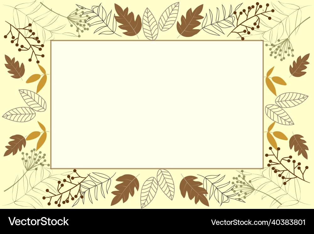 Text frame surrounded with assorted flowers Vector Image