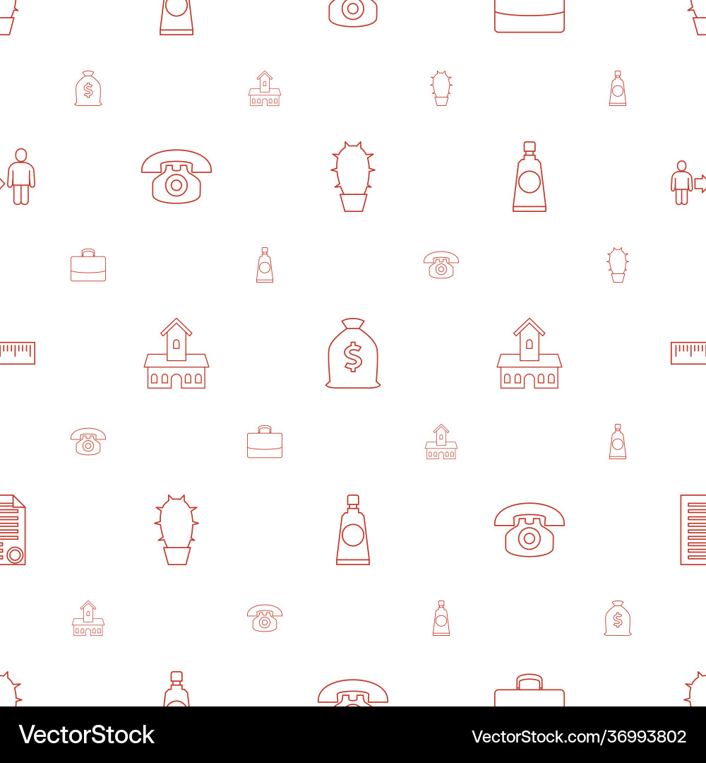 Button icons pattern seamless white background vector image