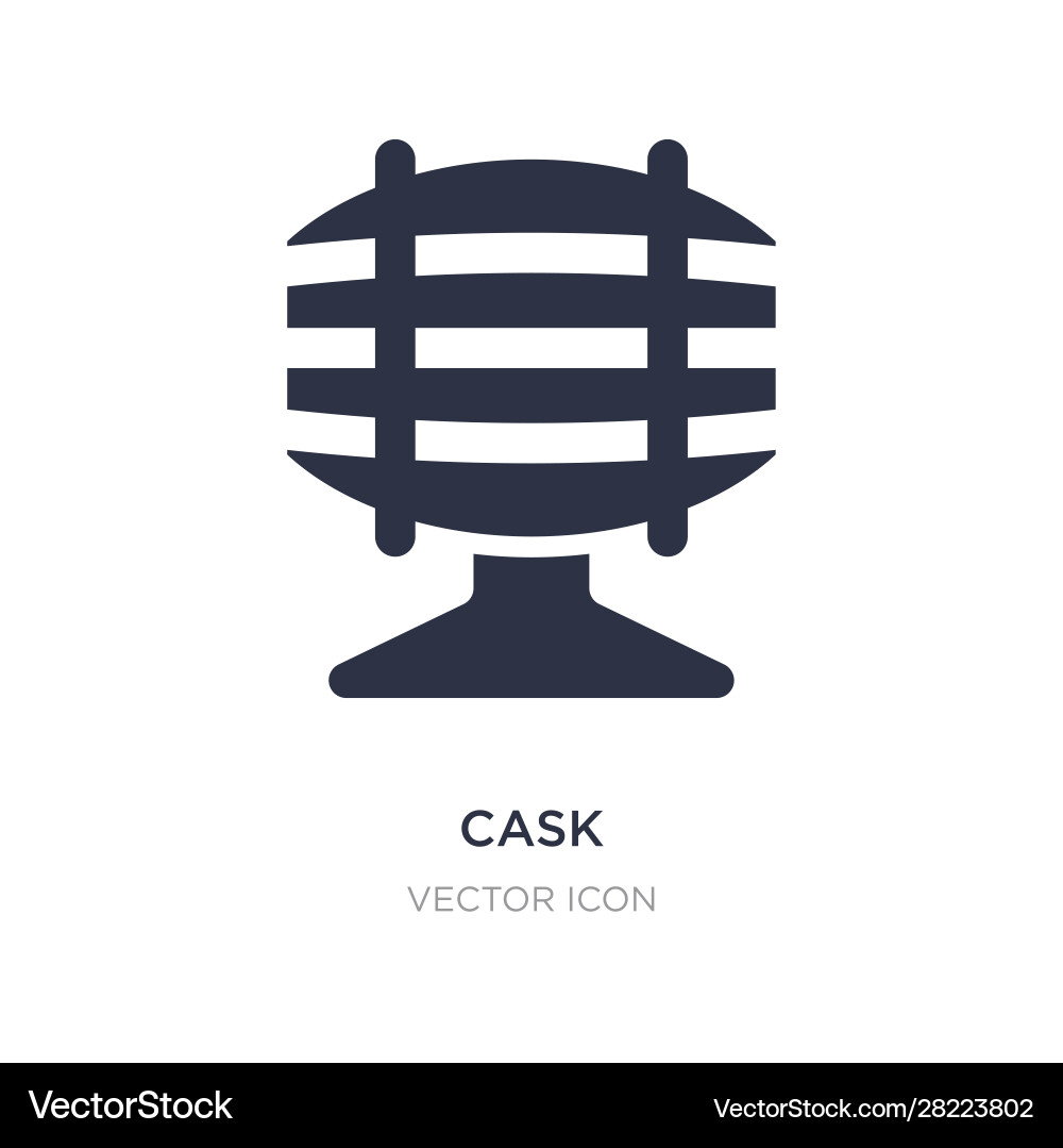 Cask icon on white background simple element from Vector Image