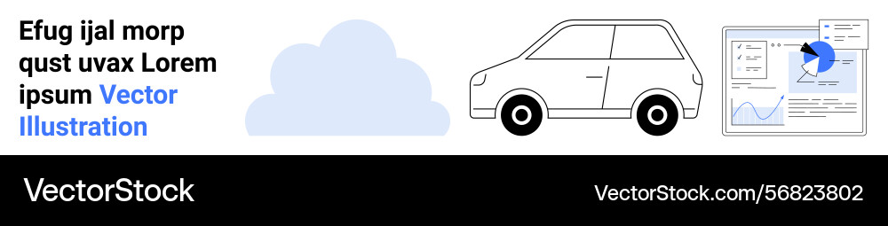 Cloud data storage and analytics integration Vector Image
