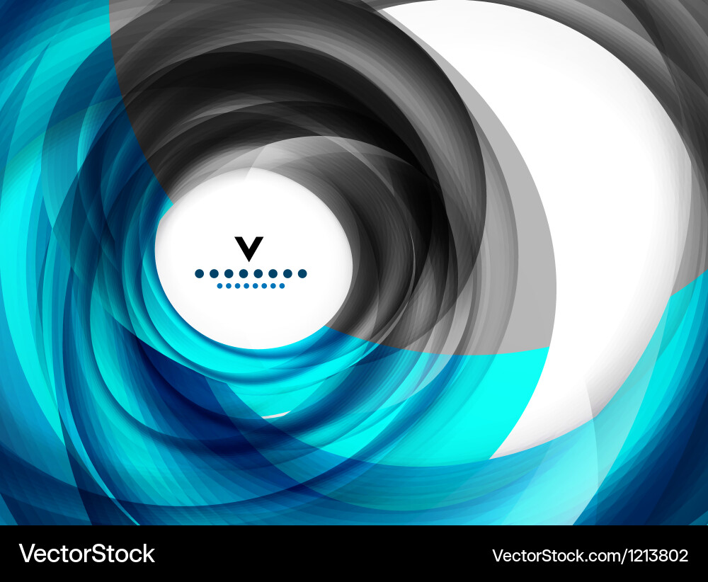Dynamic Blue Swirl Abstract Background Vector Image