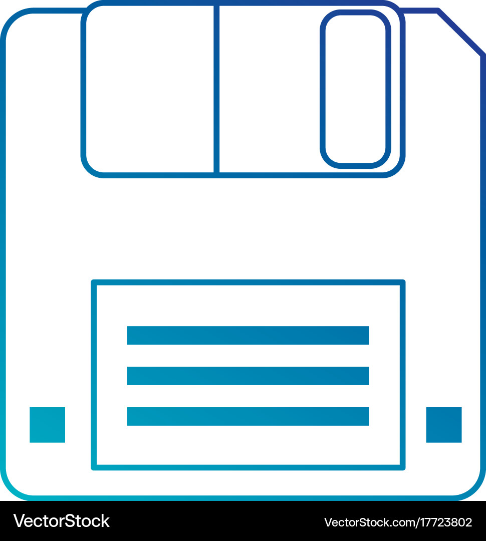 Floppy disk data storage Vector Image