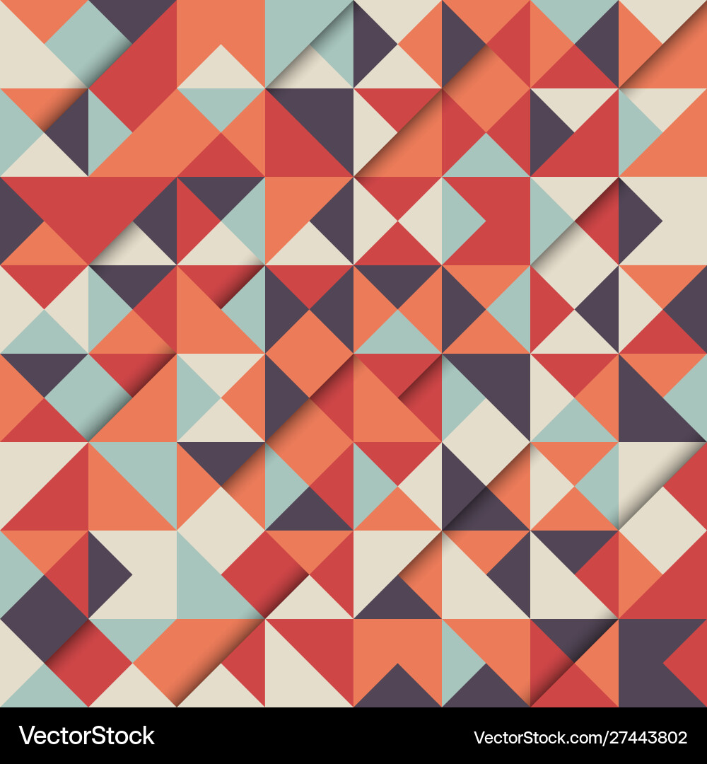 Geometric Triangle Pattern Vector Image