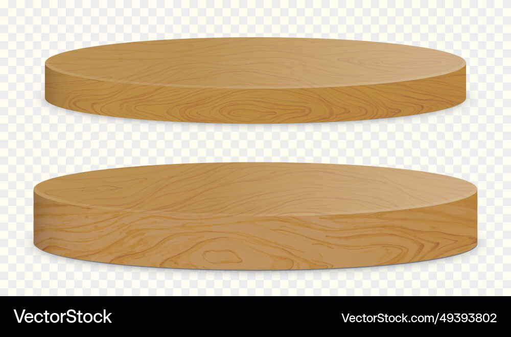 Holz rundes Podium für Produktpräsentation 3d geo Holz rundes Podium für Produktpräsentation 3d geo vektorbild