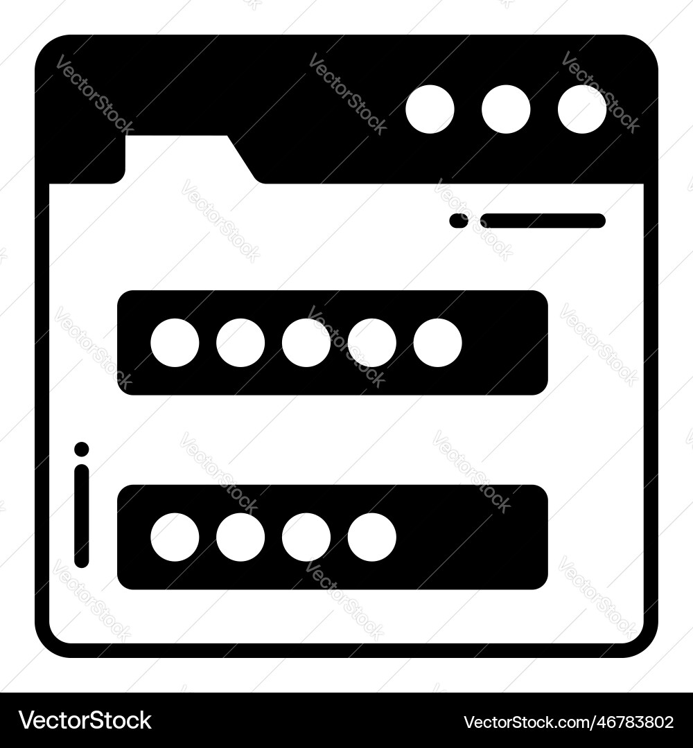 Login password protection and security icons set Login password protection and security icons set vector image