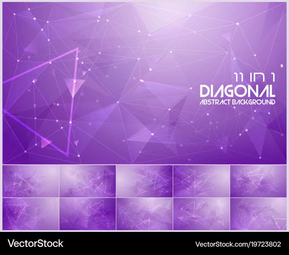 Polygonal line and low poly abstract background Vector Image