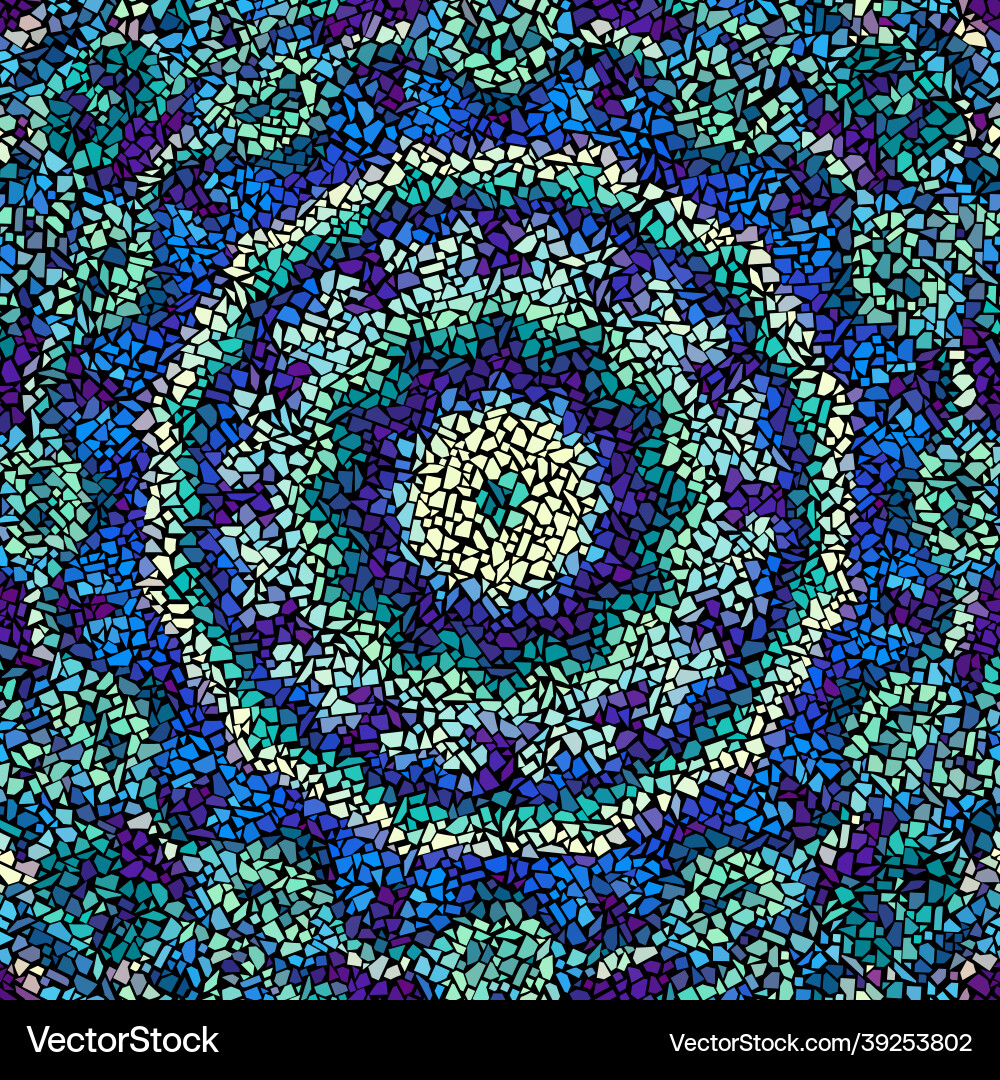 Seamless mosaic art pattern background Seamless mosaic art pattern background vector image