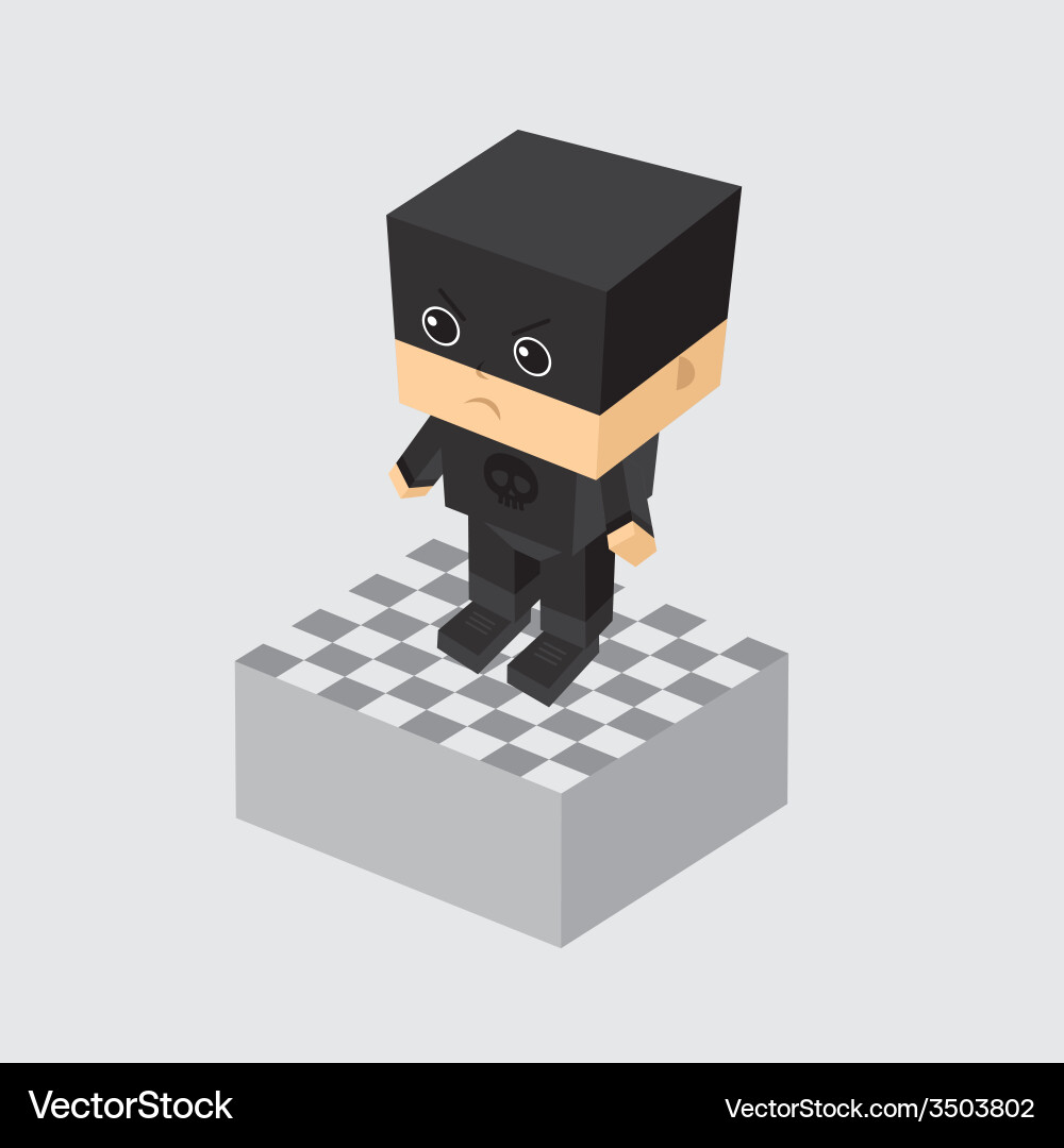 Villain character option game assets element vector image