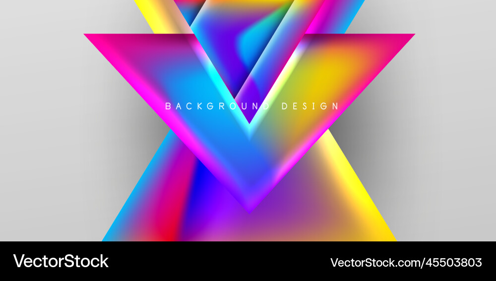 Abstract background with overlapping triangles Vector Image