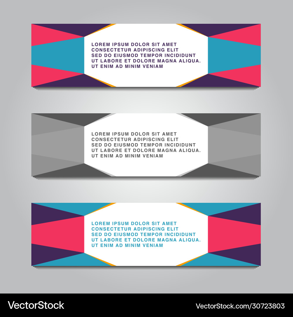 Abstract design web banner colorful gradient Abstract design web banner colorful gradient vector image