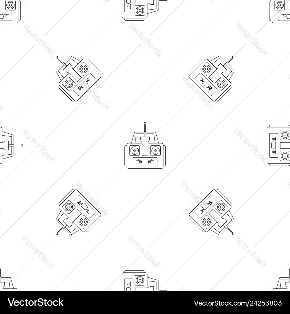 Aerial drone remote control pattern seamless Aerial drone remote control pattern seamless vector image