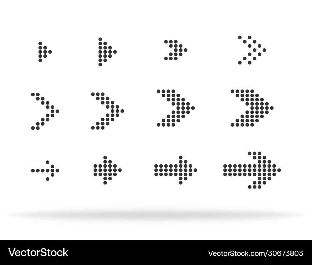 Arrow icons cursor set direction symbol sign Arrow icons cursor set direction symbol sign vector image