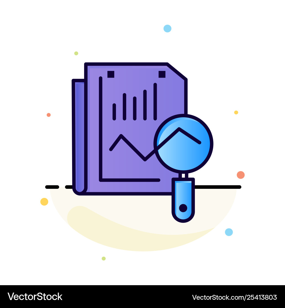 File static search computing abstract flat color Vector Image
