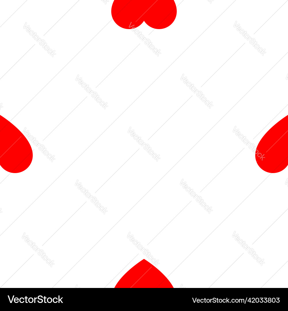 Seamless repeatable heart shape icon pattern Seamless repeatable heart shape icon pattern vector image