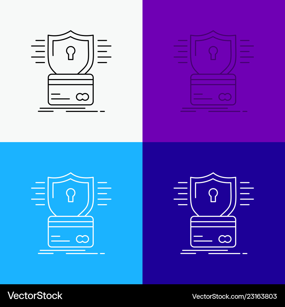 Security credit card hacking hack icon over Security credit card hacking hack icon over vector image