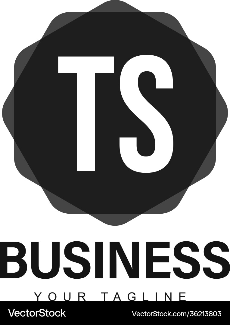 Ts initial a logo design with abstract style Ts initial a logo design with abstract style vector image