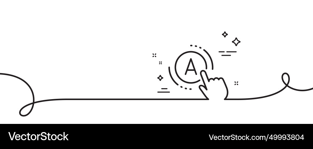 Ab testing line icon ui test button sign vector image