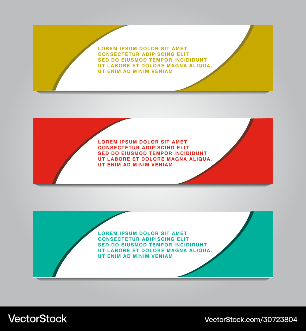 Abstract design web banner colorful gradient Abstract design web banner colorful gradient vector image