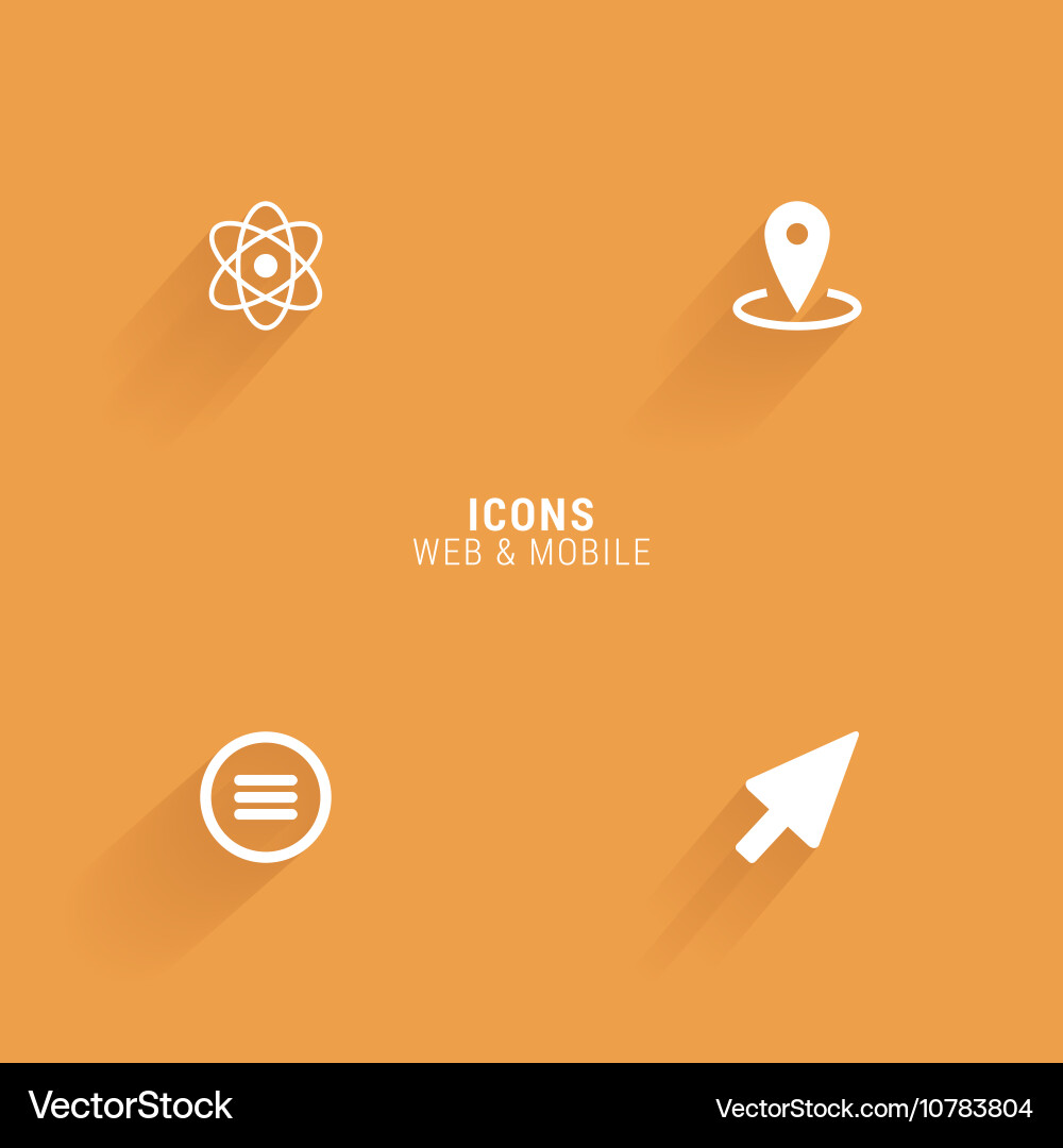 Abstract web icons vector image