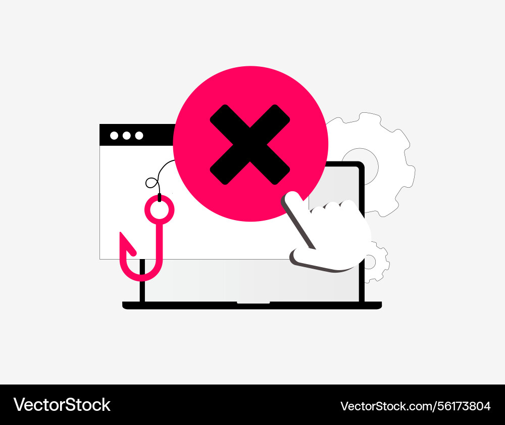 Dns filtering protects users from malicious Dns filtering protects users from malicious vector image
