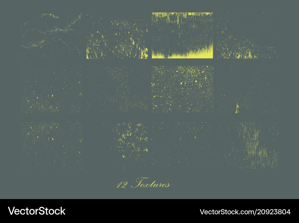 Grunge Abstract Texture Set Vector Image
