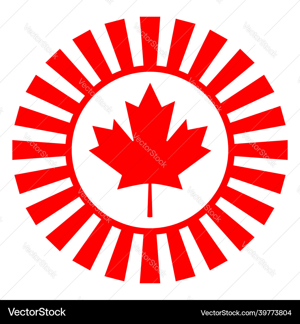 Kanadische Flagge Symbole Ahornblatt dekorative Ikone Kanadische Flagge Symbole Ahornblatt dekorative Ikone vektorbild