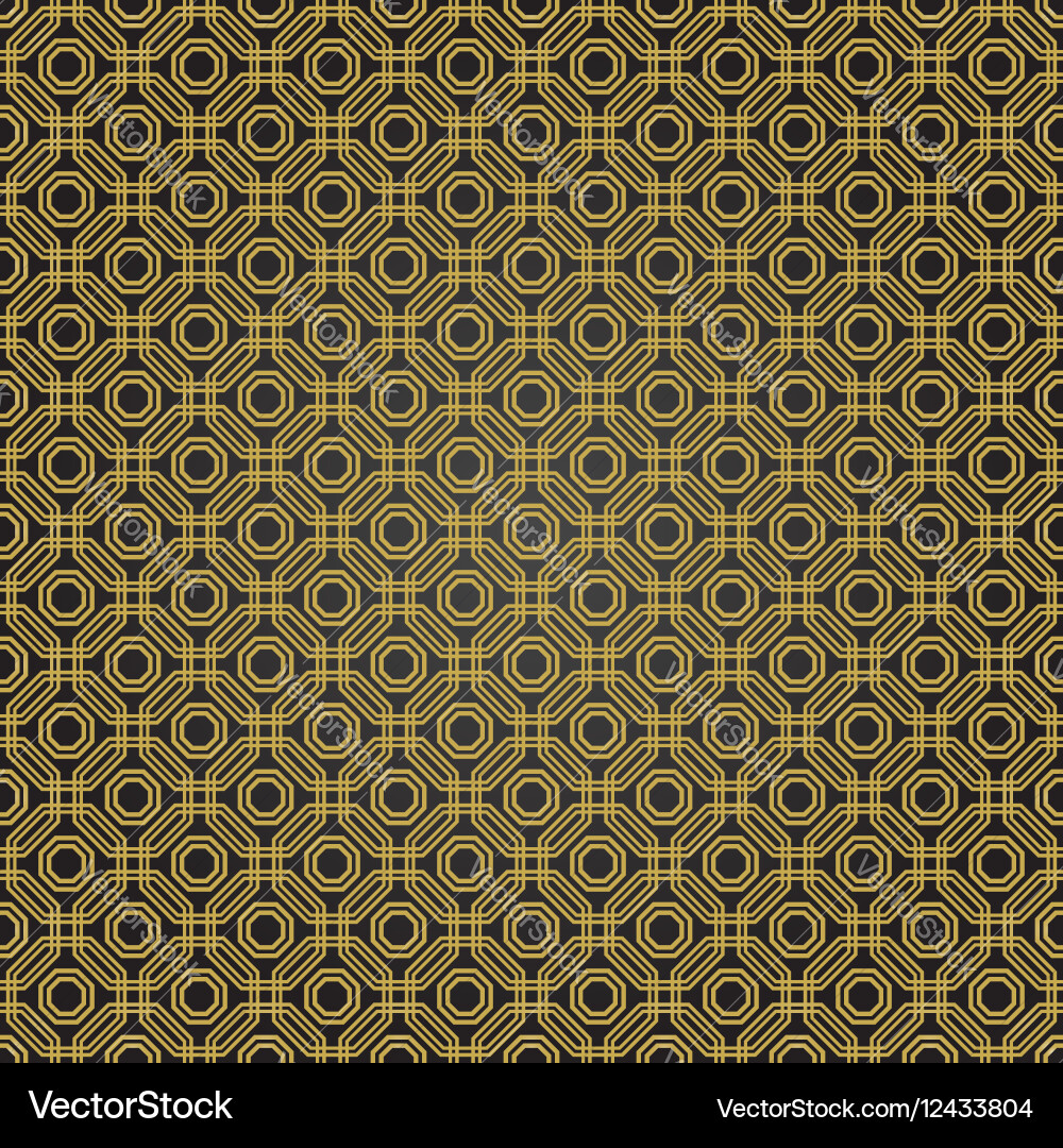 Seamless abstract pattern with octagons vector image